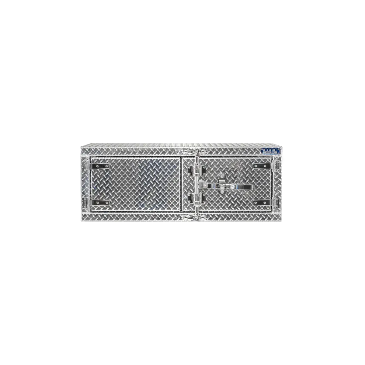 Cam-Lock Box Aluminum Checkerplate Dual Barn Door 48" Width x 36" Height x 24" Depth