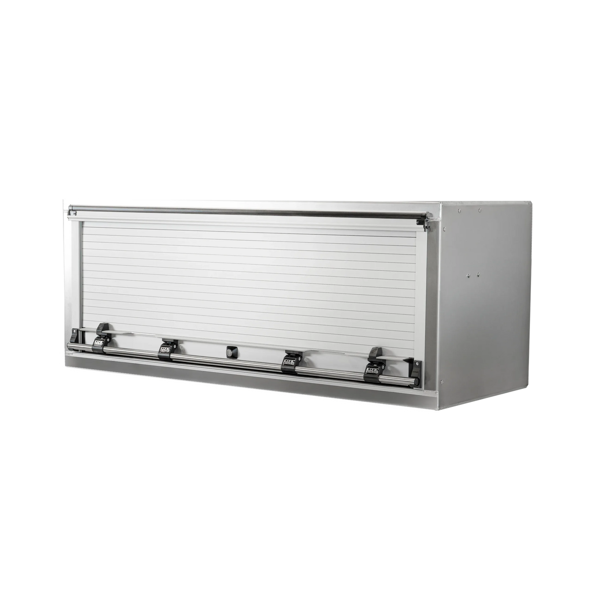 Accessory Roll-Up Door Toolbox, Smooth Aluminum 60" Width x 24" Height x 24" Depth