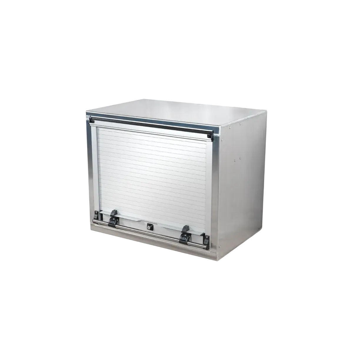 Accessory Roll-Up Door Toolbox, Smooth Aluminum 36" Width x 30" Height x 24" Depth