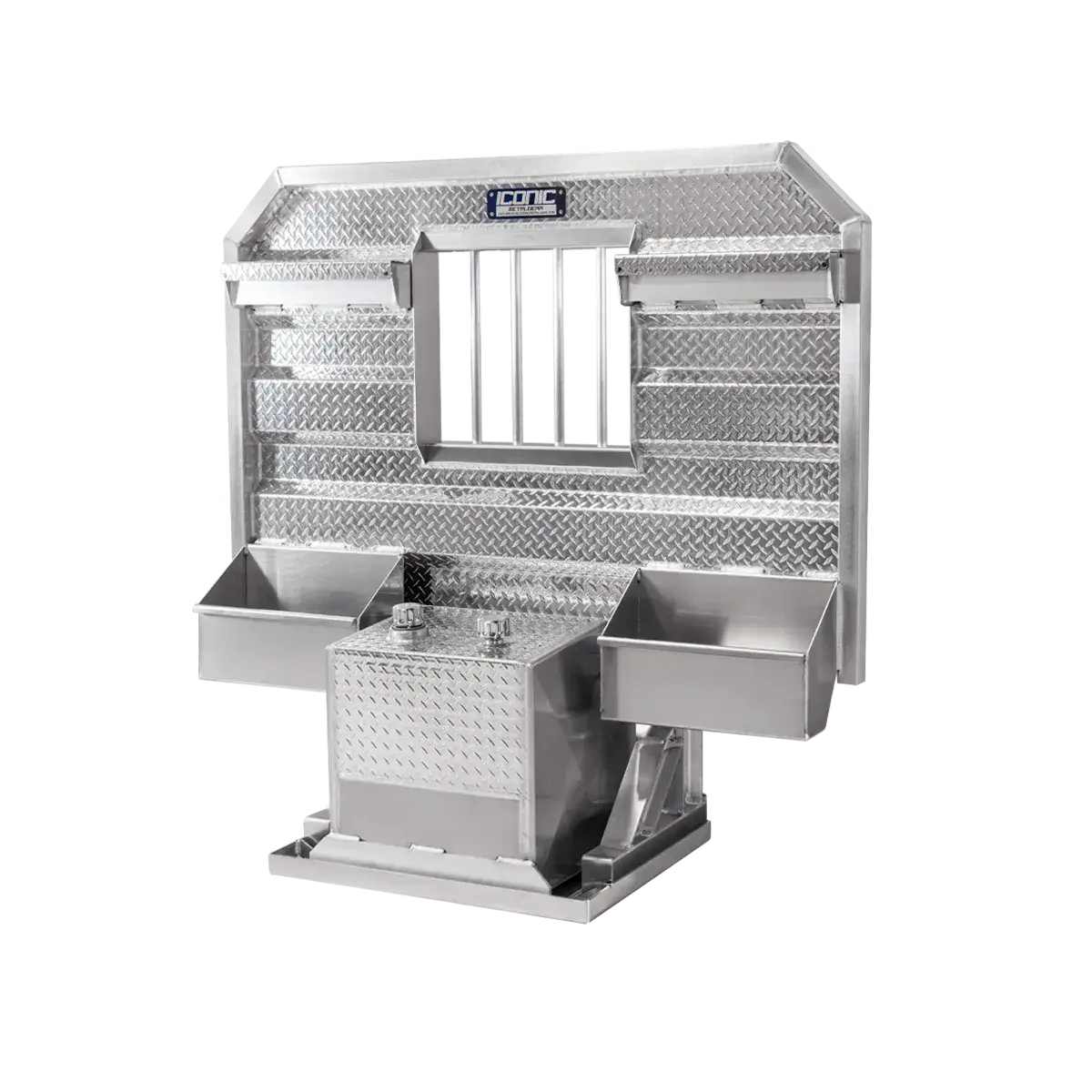 Cab Rack 70" Headache Rack Combo - 50Gallon 70" Width x 68" Height