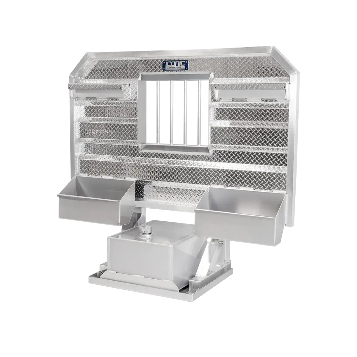 Cab Rack 76" Headache Rack Combo - 30Gallon 76" Width x 68" Height