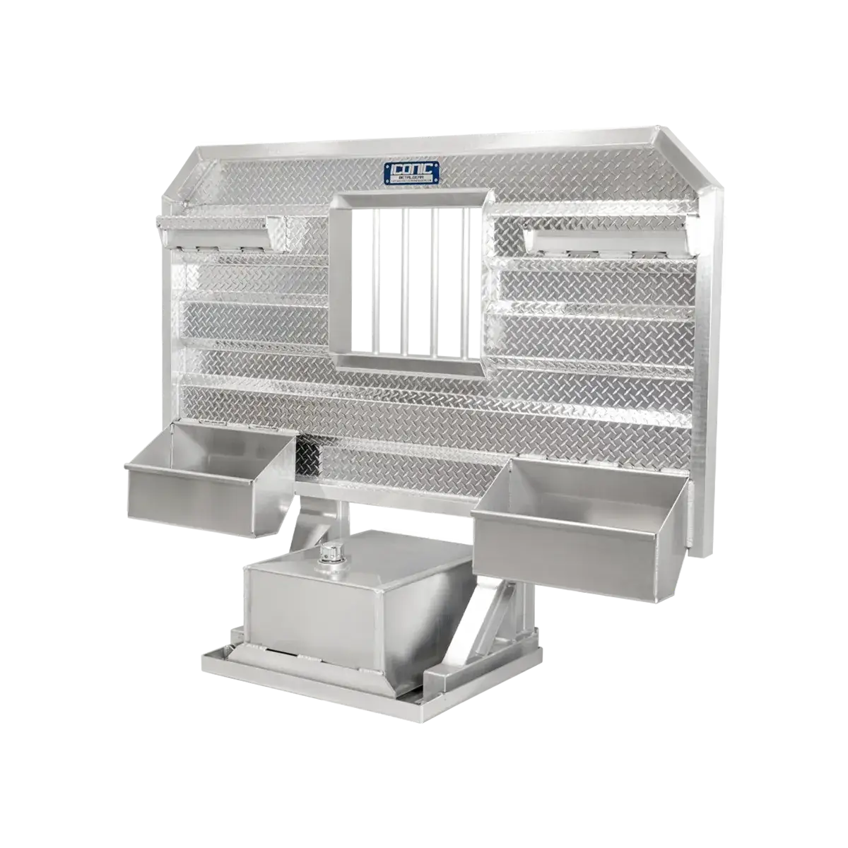 Cab Rack 86" Headache Rack Combo - 30Gallon 86" Width x 68" Height