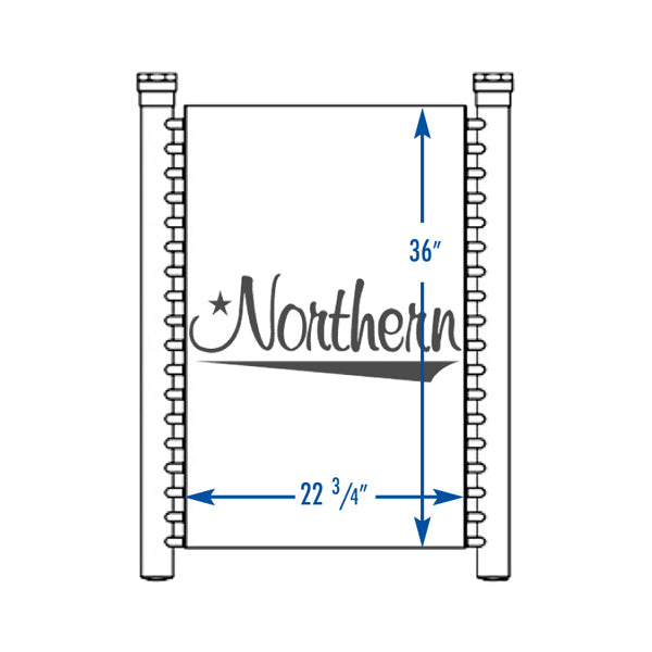 Cooler 192294 RTF 30" 2 ROW;INDUSTRIAL OIL COOLER