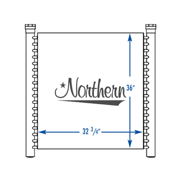Cooler 192308 RTF 40" 2 ROW;INDUSTRIAL OIL COOLER