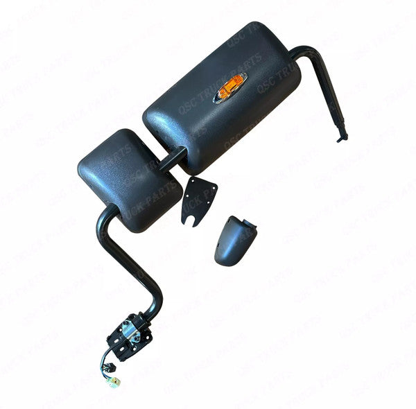 Hino Right Passenger Side Door Mirror Black With LED Side Turn Signal Light