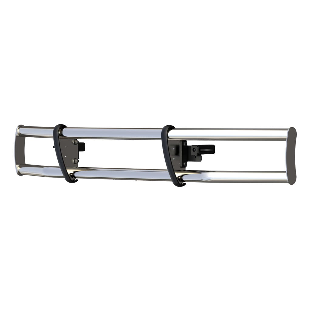Grille Guard Volvo VNL MileStone Polished Stainless 3" Diameter
