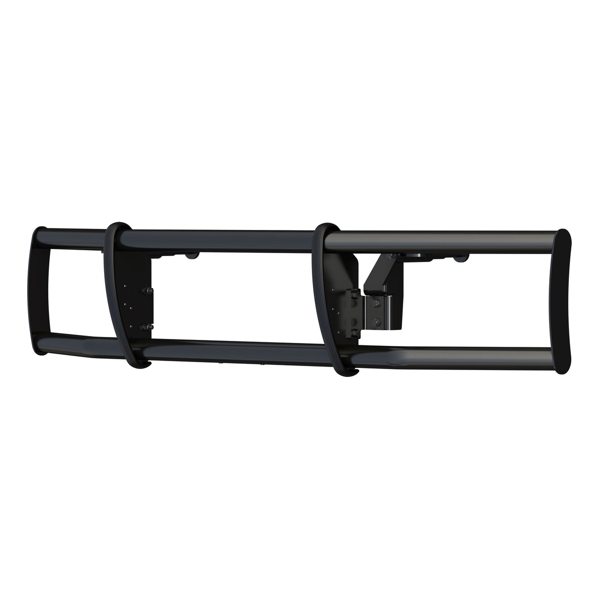 Grille Guard Freightliner Cascadia MileStone Black Stainless 3" Diamater