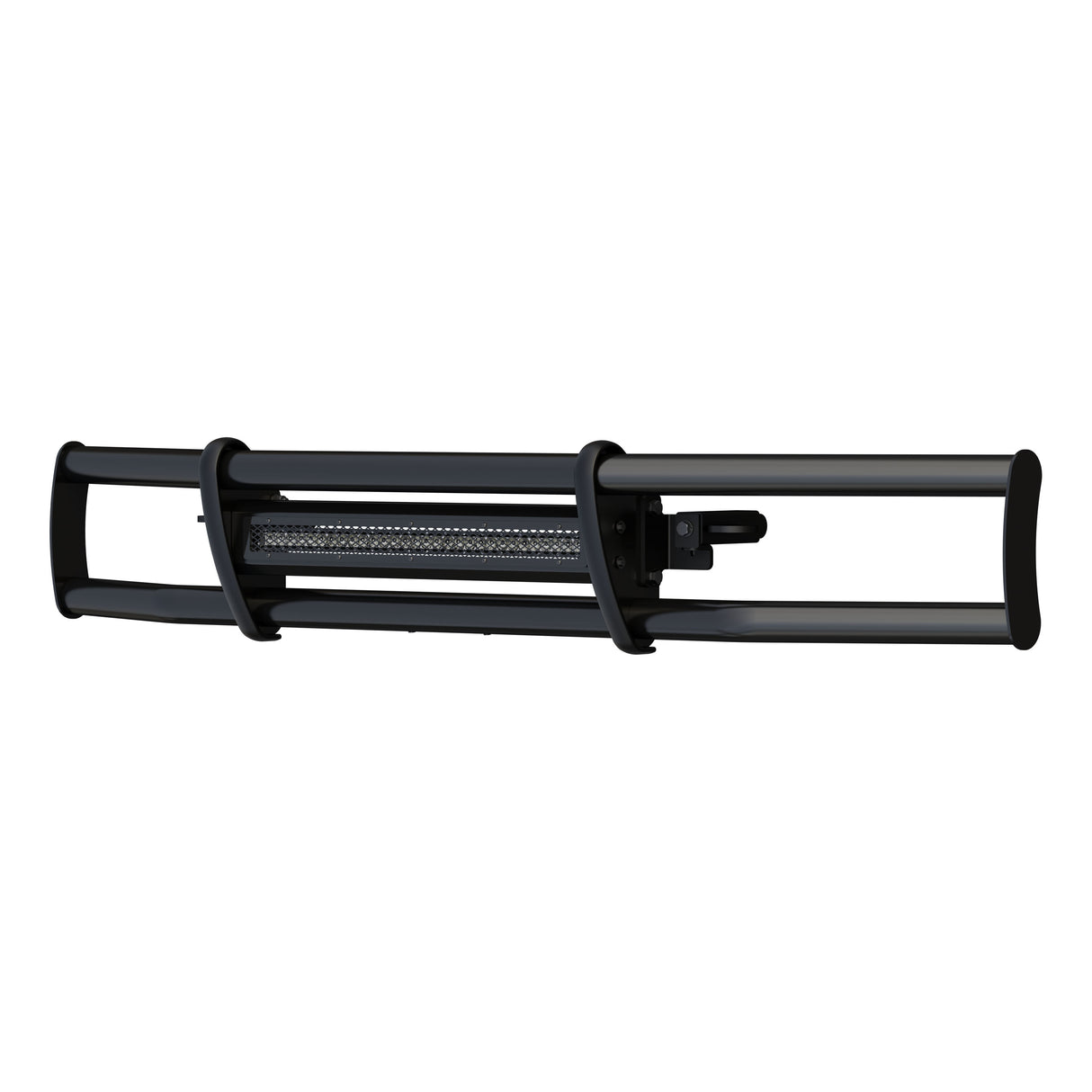 Grille Guard with LED Light Bar MileStone Black Stainless 207770