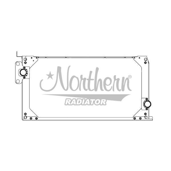 Radiator 238914 N. FLYER 16+ XCELS.;BUS PL/AL RAD W/ FRAME