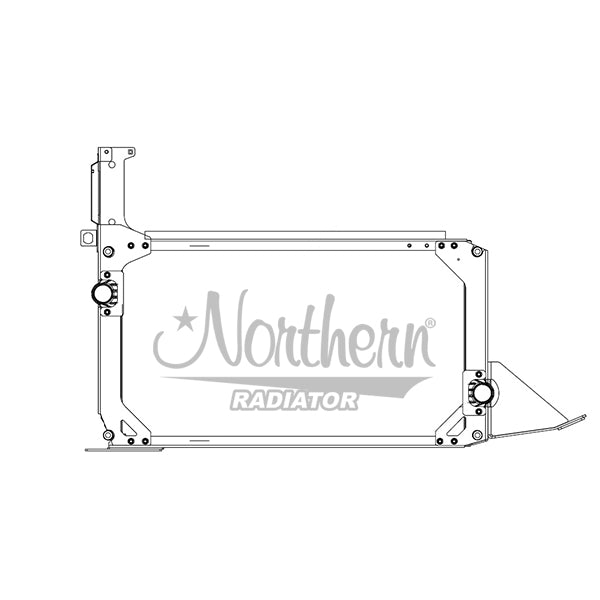Radiator 238919 N. FLYER 16+ XCELS;BUS PL/AL RAD W/ FRAME