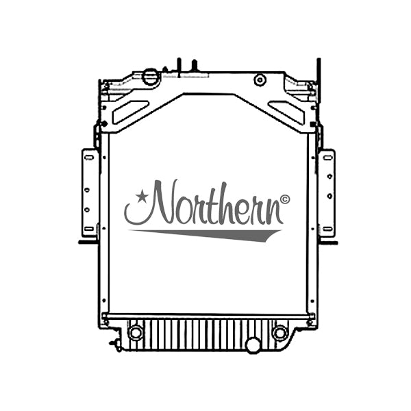 Freightliner Radiator 239378 FRTLINER MT-55 STEP;VANS RADIATOR W/FRAME 1003564 , VAB1003564