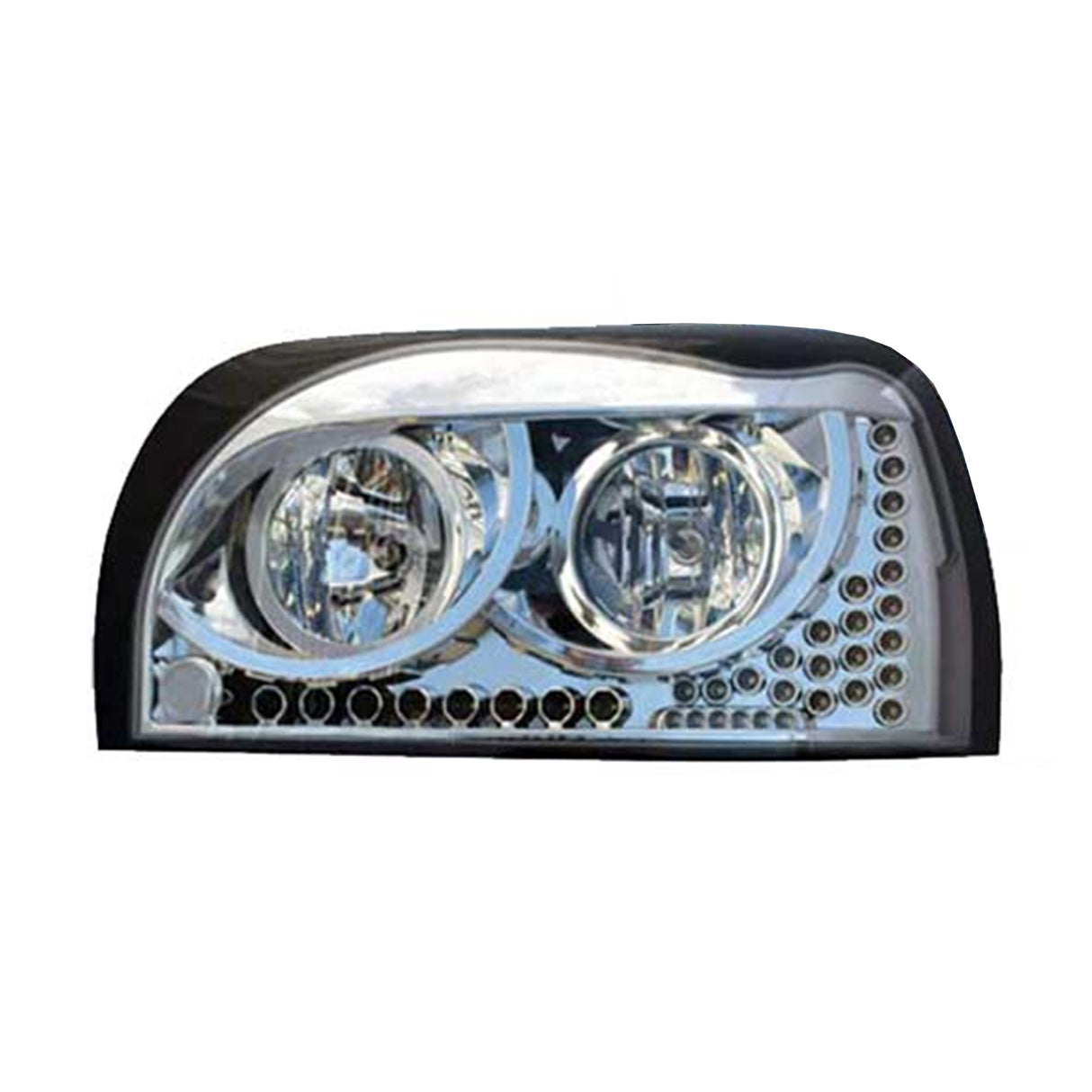 Freightliner Century Headlight with Amber LED Daylight, Turn Signal Light Driver Side