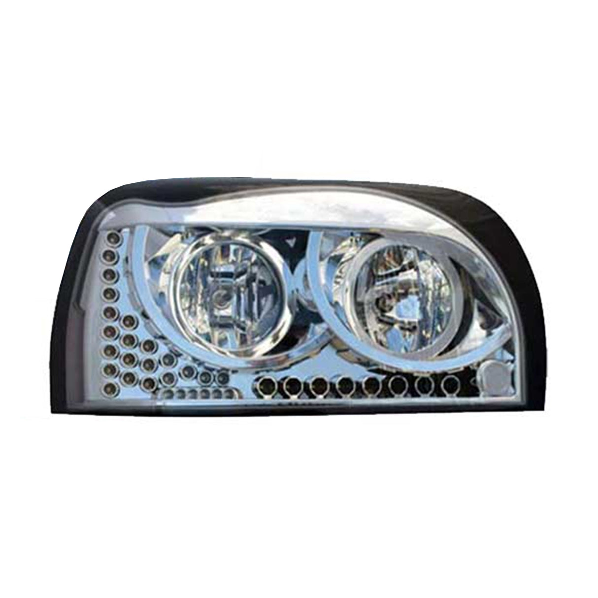 Freightliner Century Headlight with Amber LED Daylight, Turn Signal Light Passenger Side