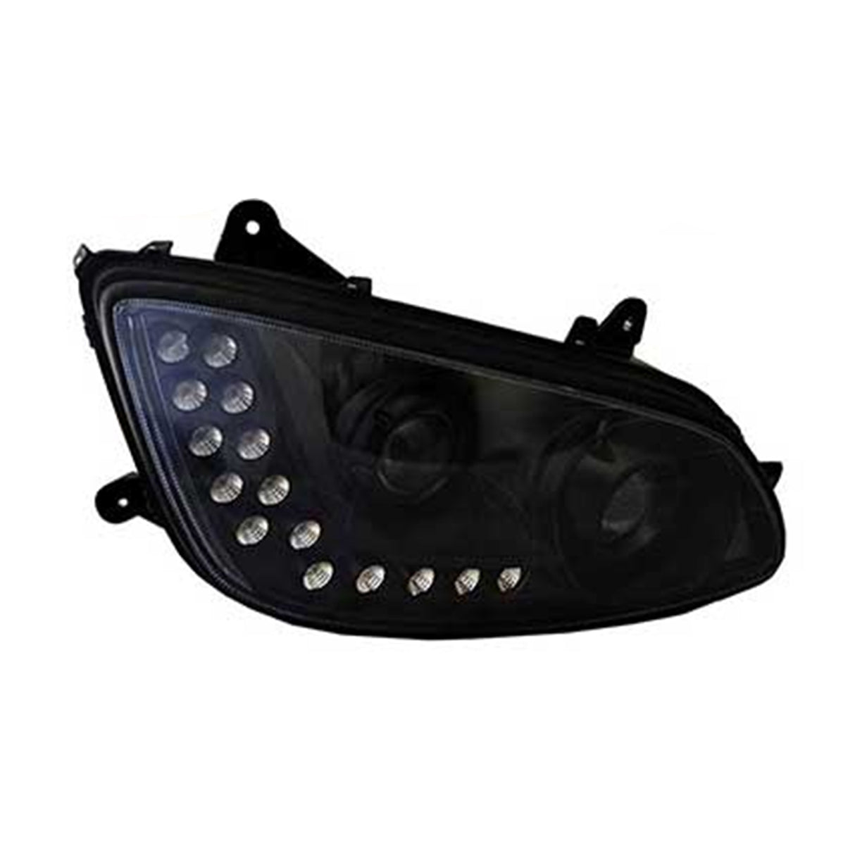 Kenworth T660 Headlight Black Passenger Side