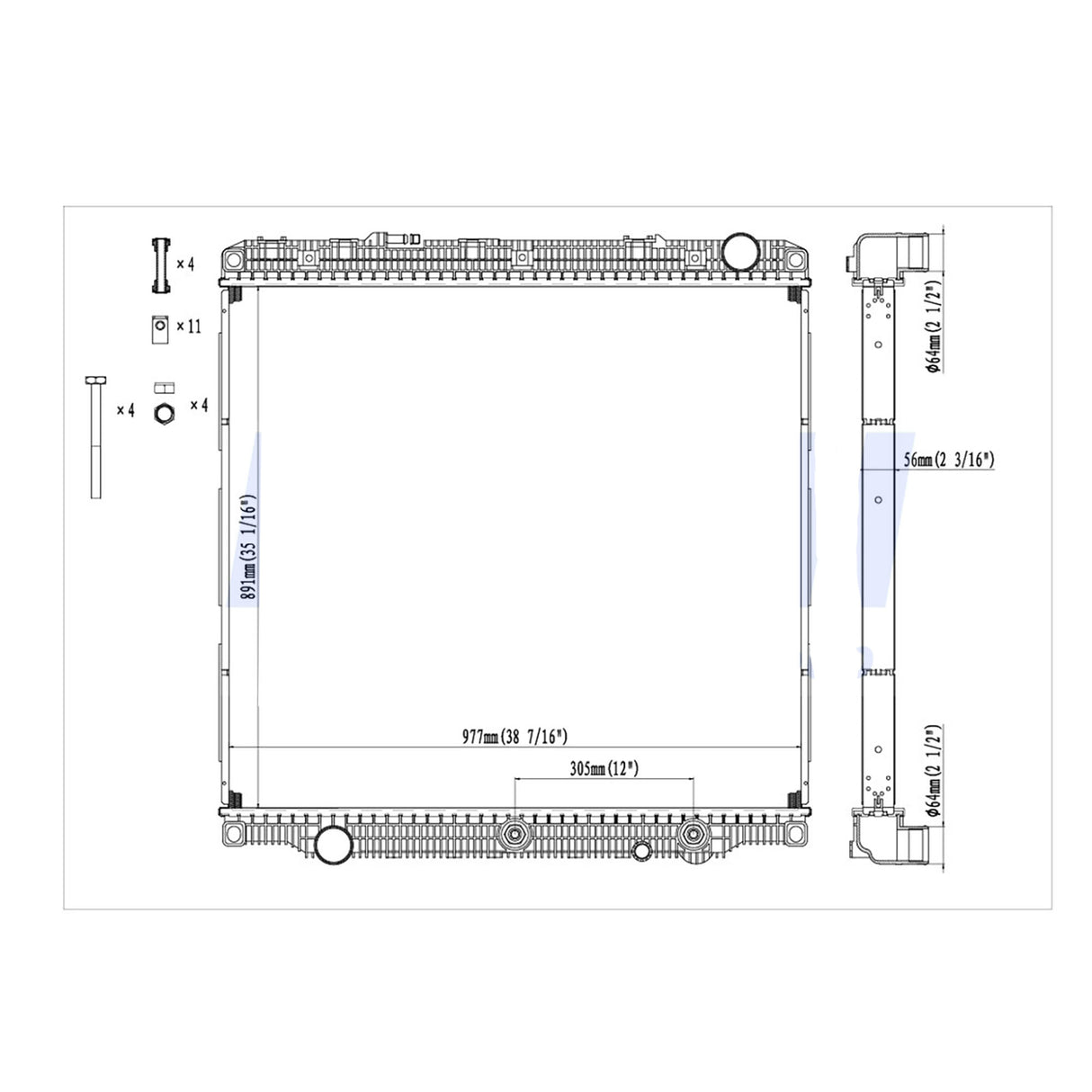 Freightliner Cascadia Radiator 2017 & Newer 238848