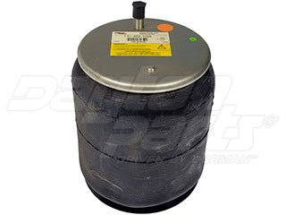 Air Spring 452-1096L Rolling Lobe Rubber with Aluminum Piston — Dual Stud & 4-Bolt Bottom
