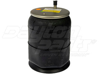 Air Spring 452-8861L Rolling Lobe Rubber with Plastic Piston — Dual Stud & 4-Bolt Bottom