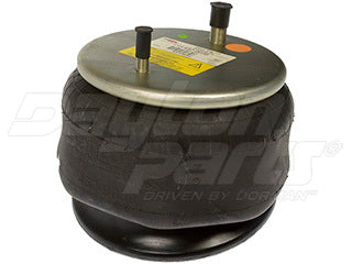 Air Spring 452-9039L Rolling Lobe Rubber with Steel Piston — Dual Stud Mount Volvo Cross