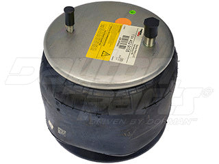 Air Spring 452-9105L Rolling Lobe Rubber with Plastic Piston — Dual Stud & 4-Bolt Bottom