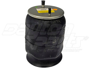 Air Spring 452-9394L Rolling Lobe Rubber with Plastic Piston — Dual Stud & 4-Bolt Bottom