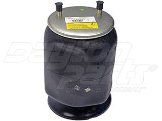 Air Spring 452-9974L Rolling Lobe Rubber with Plastic Piston — Dual Stud & 4-Bolt Bottom