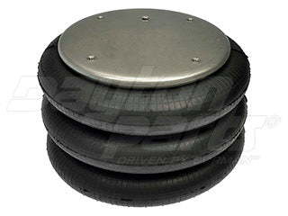 Air Spring 454-7798L — Triple Convoluted Rubber with Steel Piston, 16.73 in Height