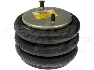 Air Spring 454-8018L Triple Convoluted Rubber with Steel Piston — 15.75 in Height