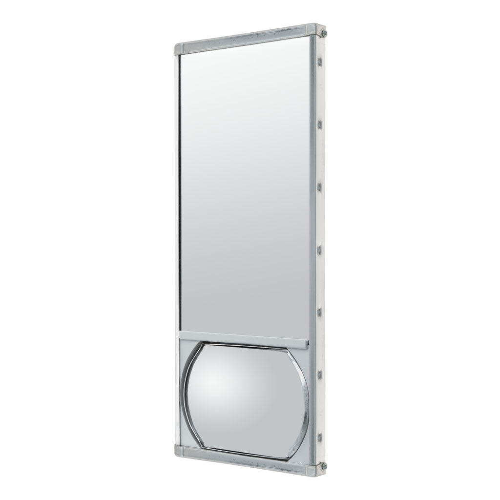 Mirror Head West Coast Yellow Chevron Dual-Vision 6" x 16" Aluminum