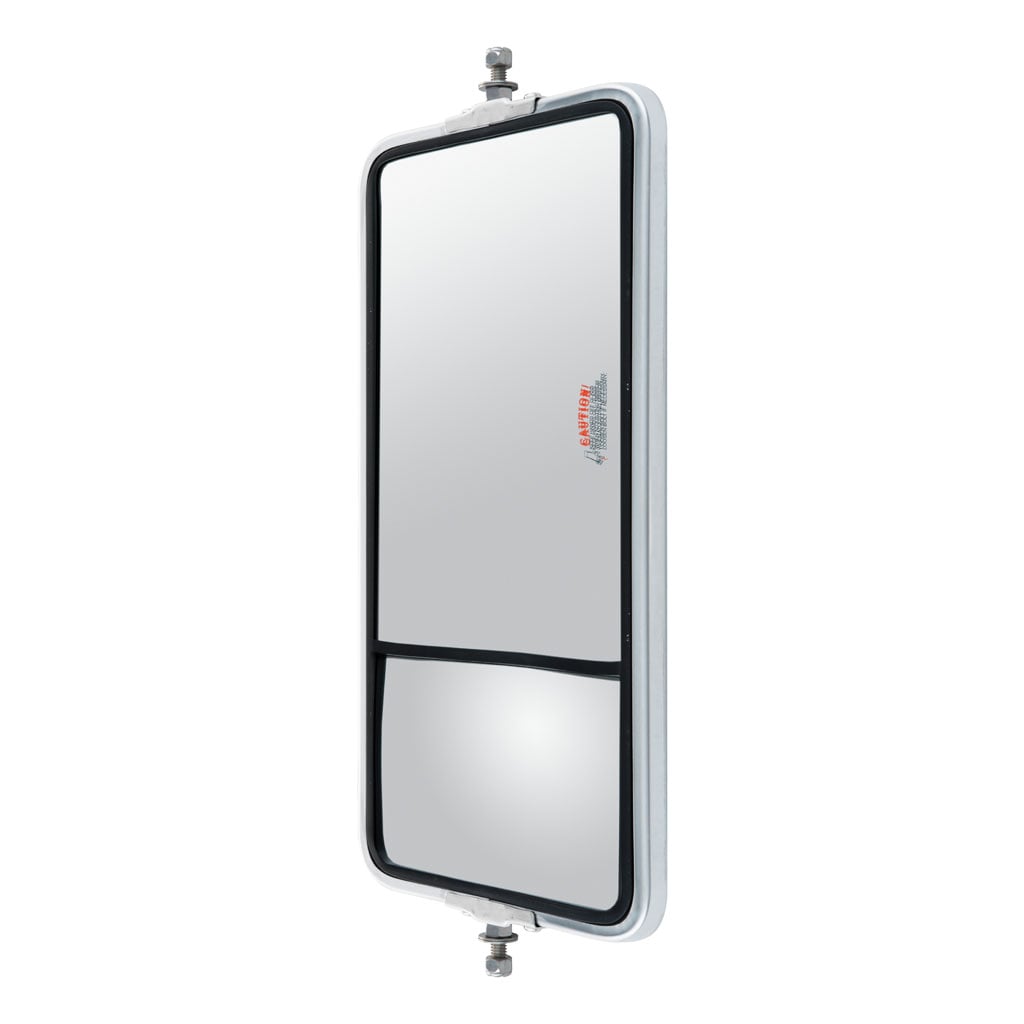 Mirror Head West Coast Angle-Back Dual-Vision 6" x 10" Stainless Steel