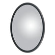 Mirror Head Convex with J-Bracket Center-Mount 7-1/2 Black Powder Coat