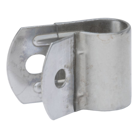 Mirror Clamp 5/16" Holes 3/4" Plastic-Coat Stainless Steel