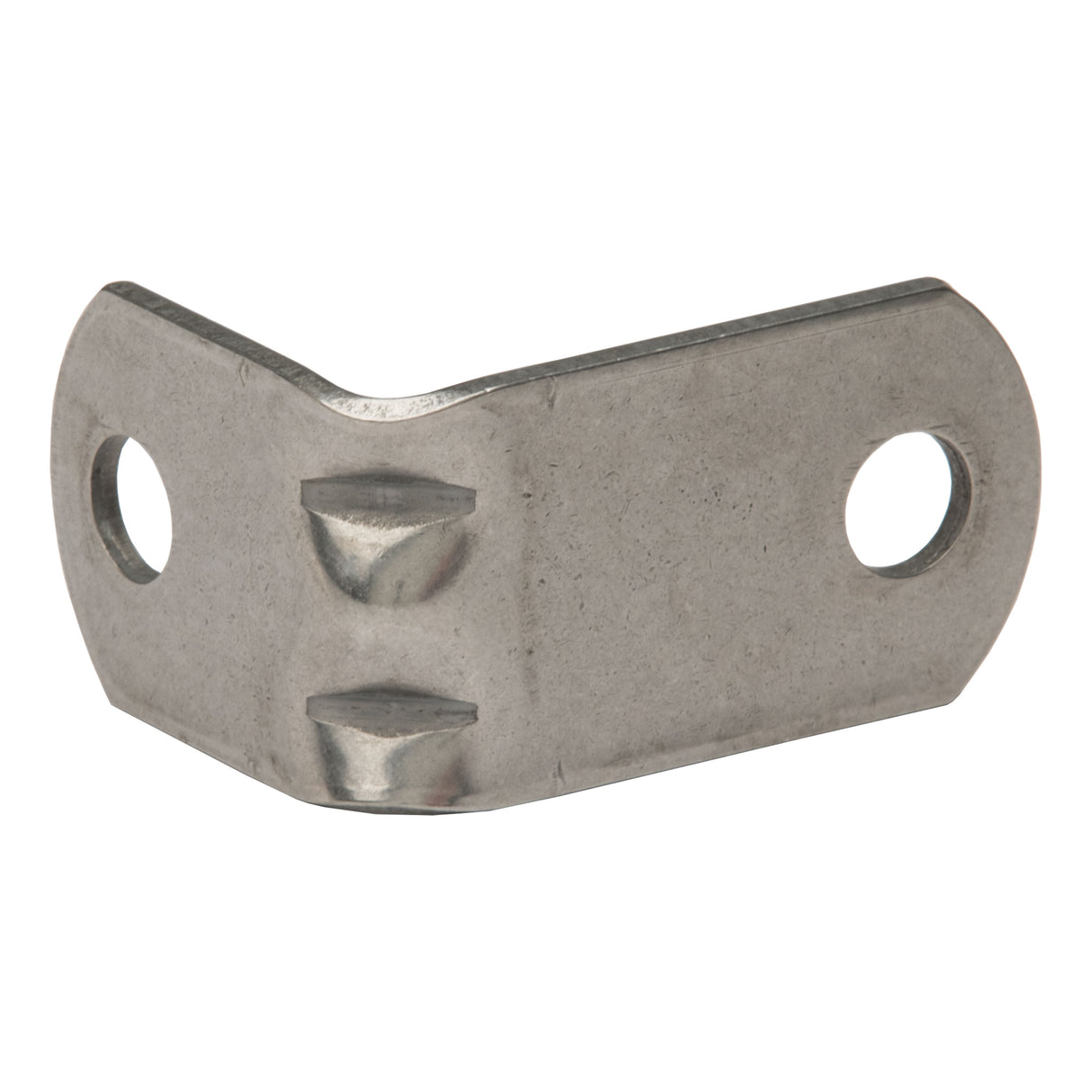 Mirror J-Bracket Convex 3/8" Holes Stainless