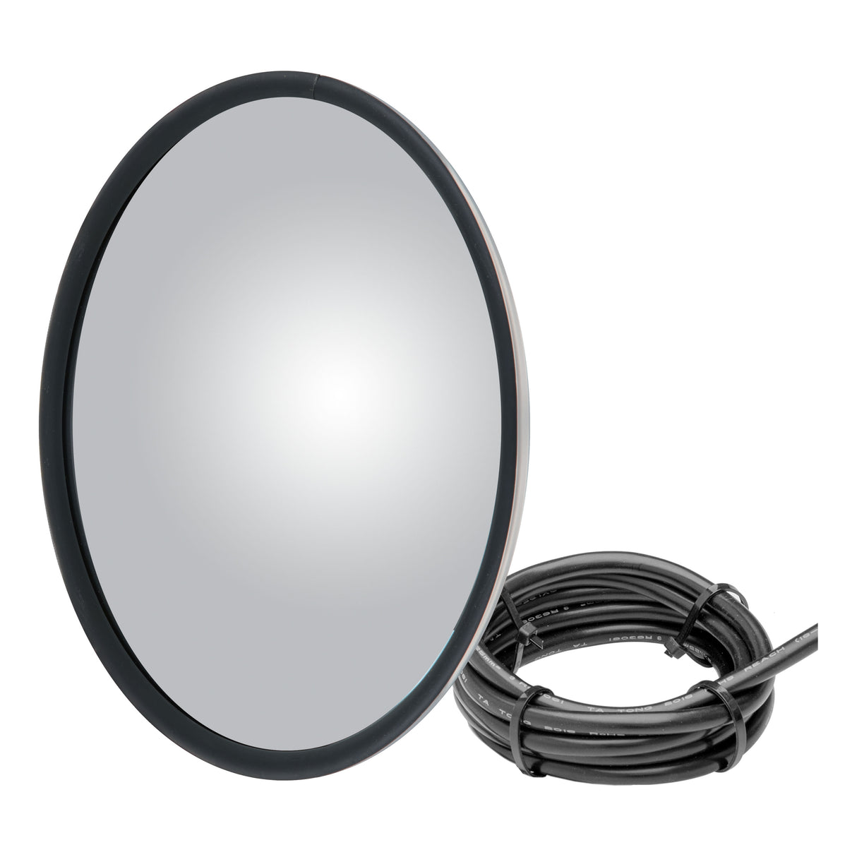 Mirror Head Convex Offset-Mount Heated with Plastic Ball Stud 8-1/2" Stainless Steel