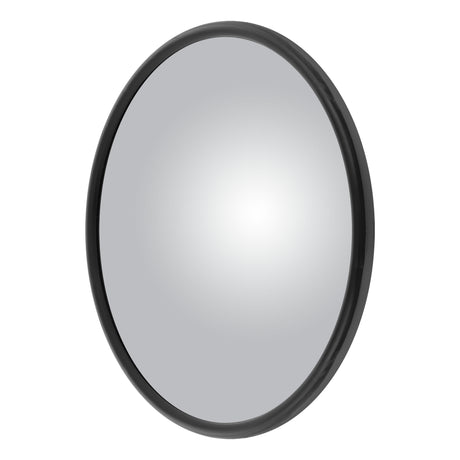 Mirror Head Convex Offset-Mount with J-Bracket 8" Black Powder Coat Carbon Steel