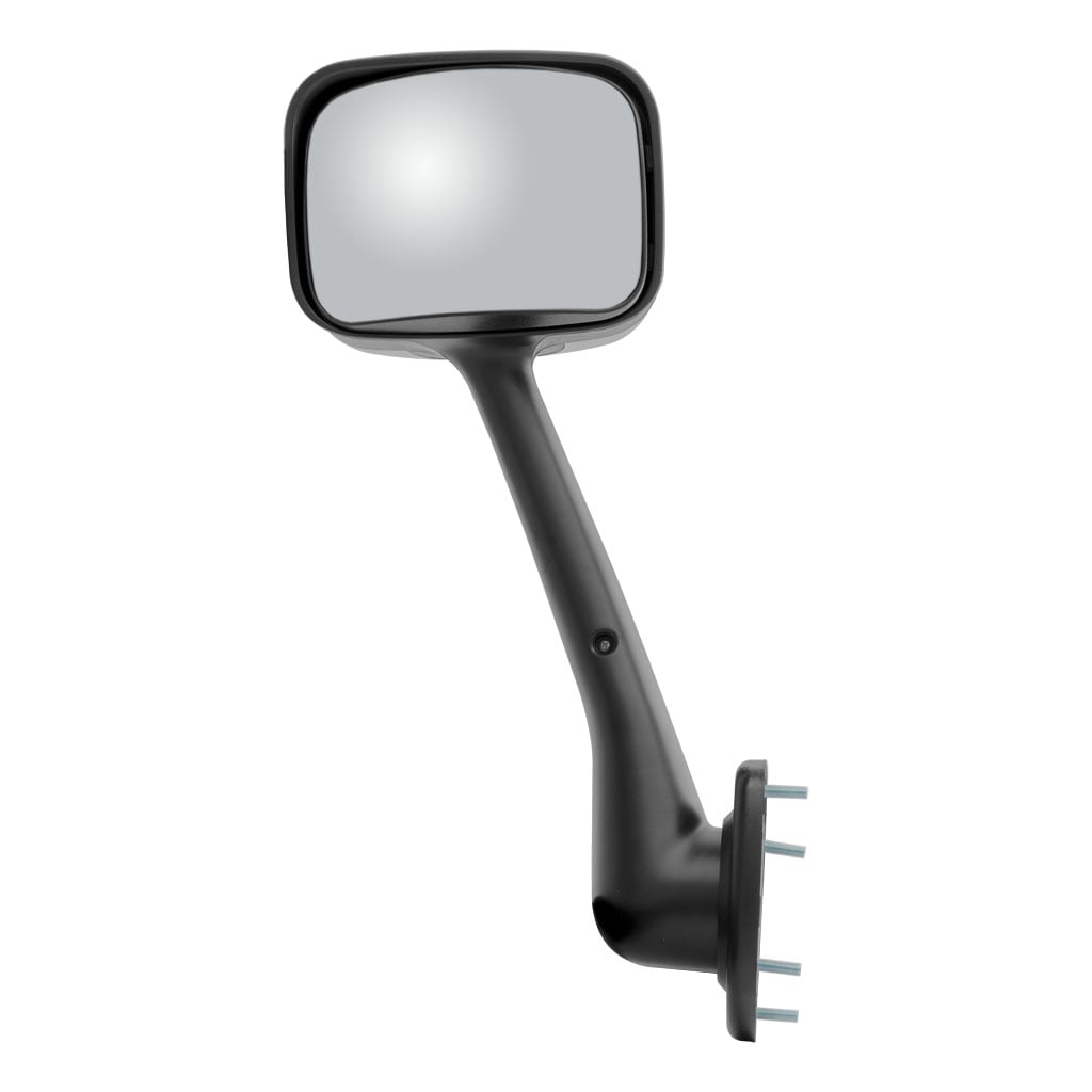 Mirror Assembly Driver Side Convex Pedestal-Mount 8" x 6" Chrome Plastic