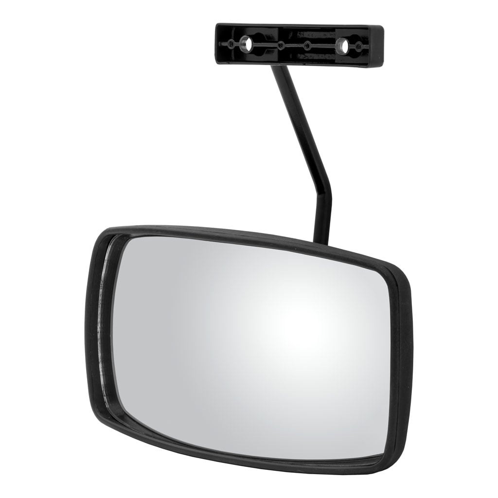 Mirror Assembly Convex Look-Down 10" x 6" Black Plastic