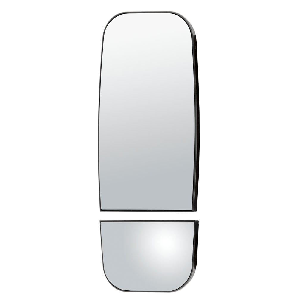 Mirror Head Replacement Glass Dual-Vision Heated Aerodynamic 7" x 13-1/2"