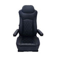 Universal High Back Faux Leather Black, Dual Recline Levers, Arm Rests, Manual Lumbar Support, Front Pocket 65352