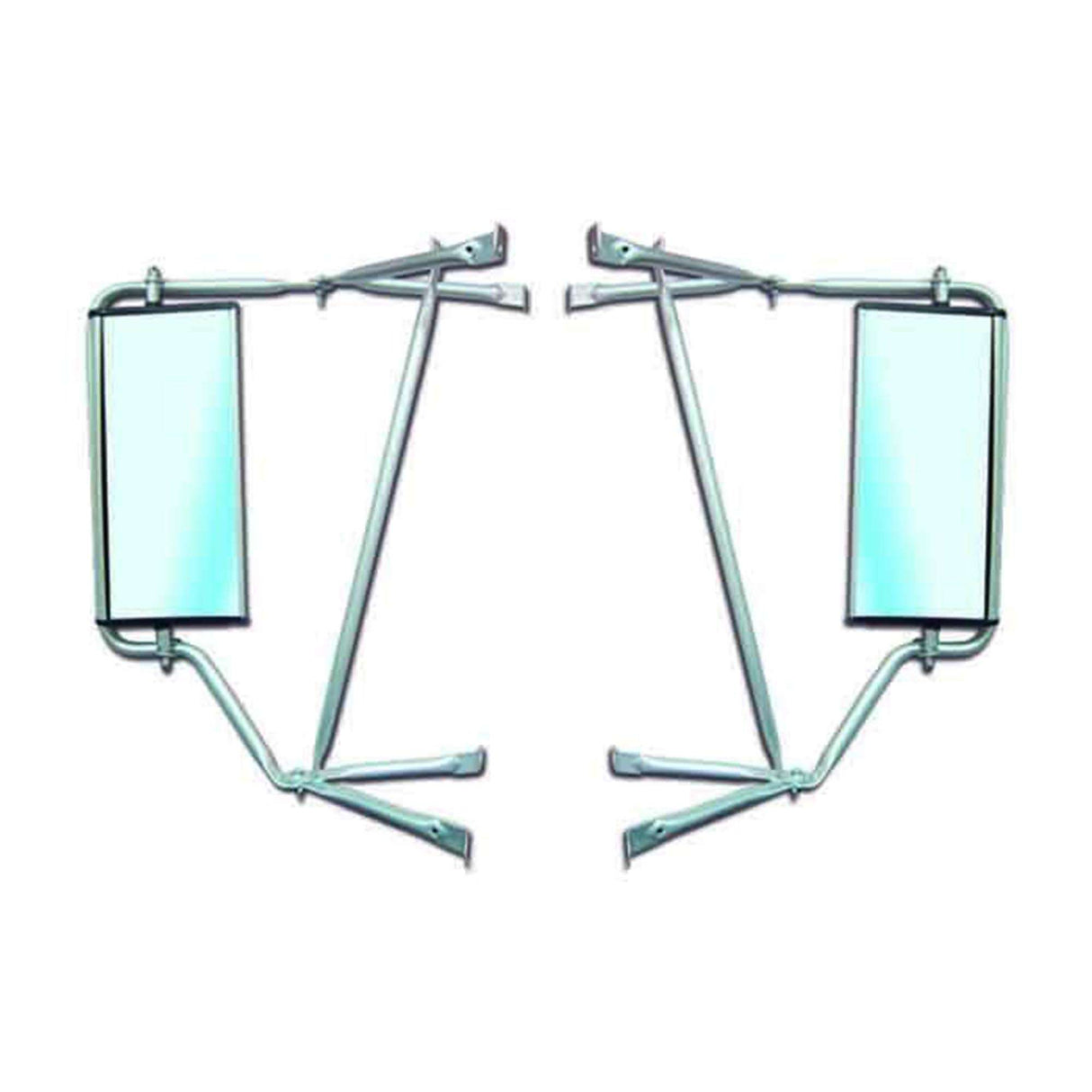 International 4700, 4900 Door Mirror Aluminum Pair