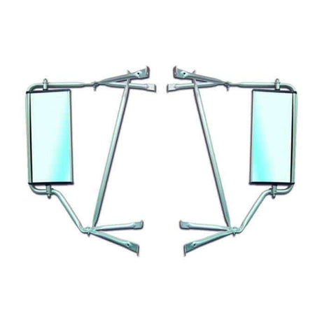 International 4700, 4900 Door Mirror Aluminum Pair