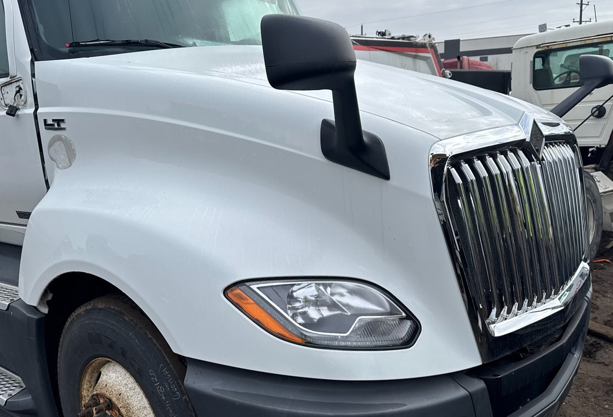 International LT Hood 2018 & Newer with Grille, Headlights & Mirrors 4036099C93 - Good Used OEM