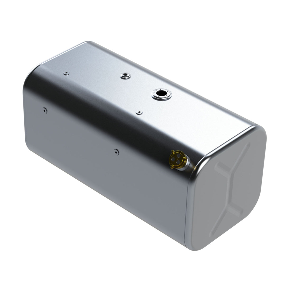 International Fuel Tank 54 Driver Side Rectangular Front Fill 15"H x 25"W x 35"L Milgrade 3518816C91