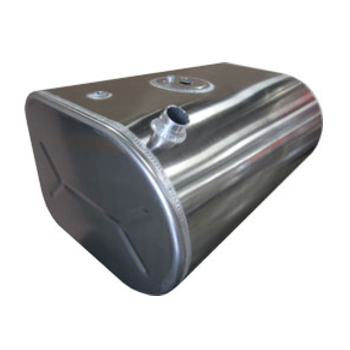 International Fuel Tank 70 Driver Side D Shape Front Fill 19"H x 25"W x 37.5"L Milgrade 2507025C91, 3555661C91, 3534400C95, 3546872F93, 3548110F94, 2506440C93