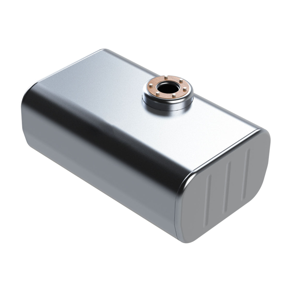 International Fuel Tank Aluminum 61 Gallon Passenger Side 19"H x 25"W x 33"L Front Fill Milgrade 3625770F91