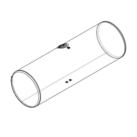 Kenworth Fuel Tank 97 Passenger Side Round Rear Fill 2009 and Older 24.5"D x 47.5"L Milgrade K424-0486N0102B100,