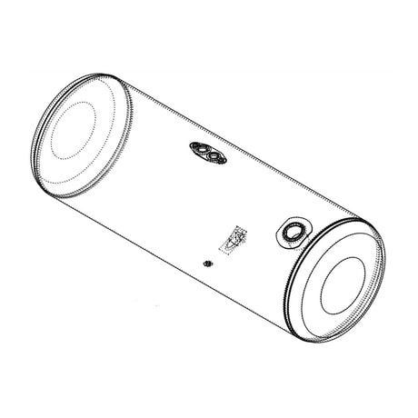Peterbilt Fuel Tank 154 Driver Side Round Rear Fill 2006 and Older 26"D x 67"L Milgrade