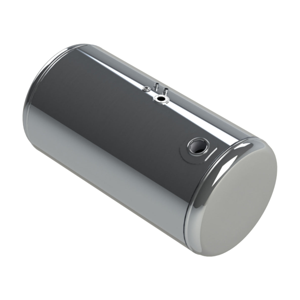 Peterbilt Fuel Tank Aluminum 2007 or Newer 154 Gallon Passenger Side 26"D x 44"L Rear Fill  Polished 11-04821-052T011UP