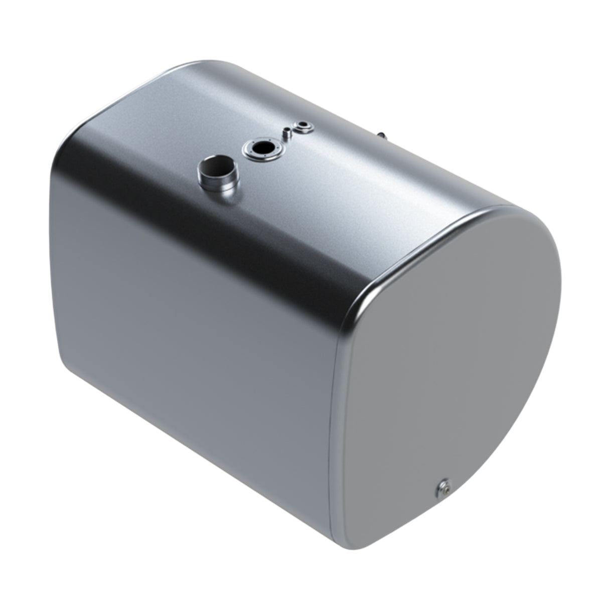 Volvo Fuel Tank Aluminum 99 Gallon Passenger Side 26"H x 25.88"W x 38.25"L Front Fill Milgrade 21172565