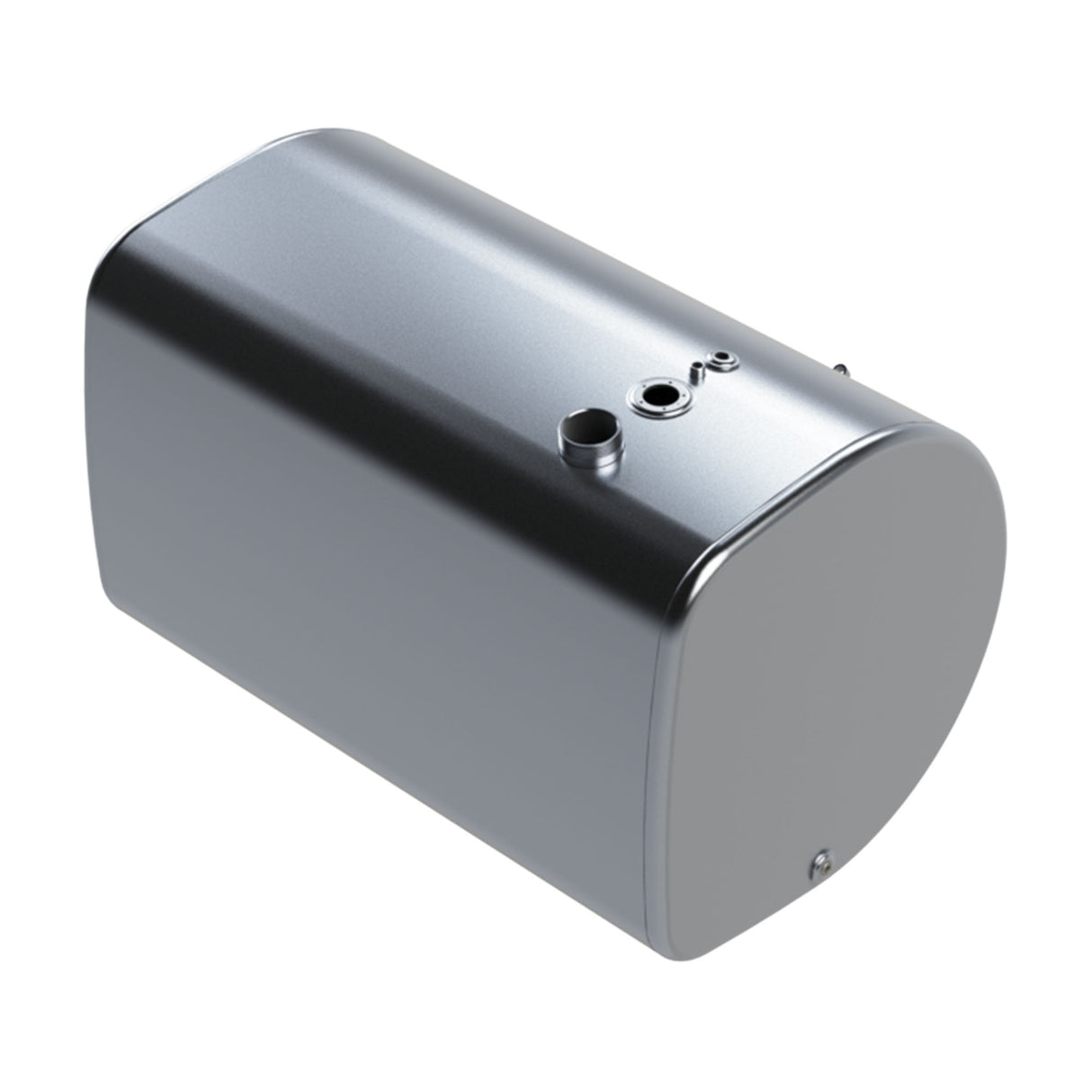 Volvo Fuel Tank Aluminum 99 Gallon Passenger Side 26"H x 25.88"W x 29.5"L Center Fill Milgrade 21172561