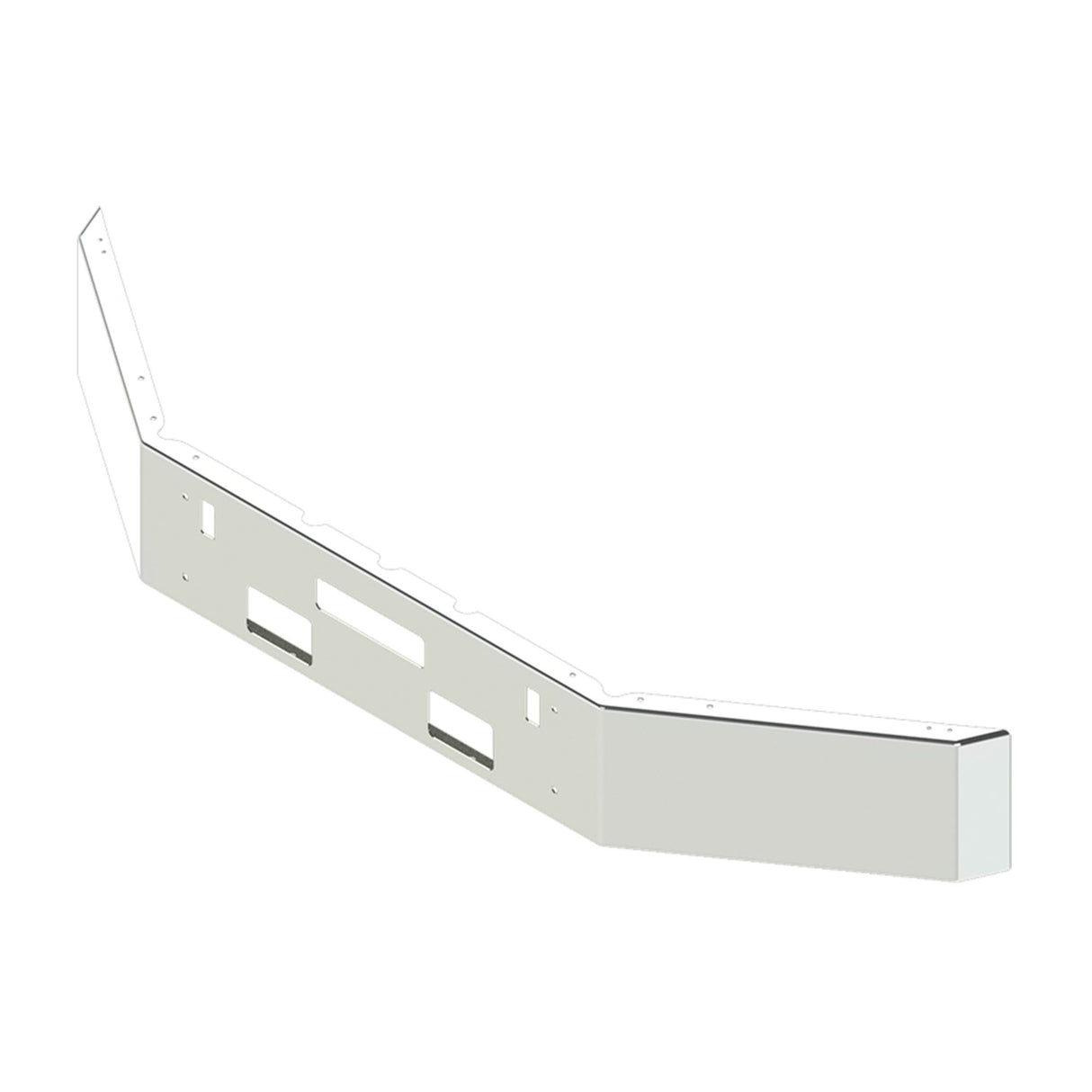 Freightliner FLC120 Bumper Chrome Square Rolled End